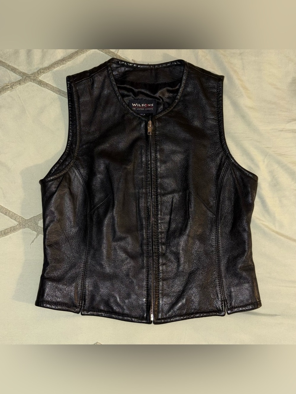 Wilson’s The Leather Experts Women’s Zip up leather vest Size S